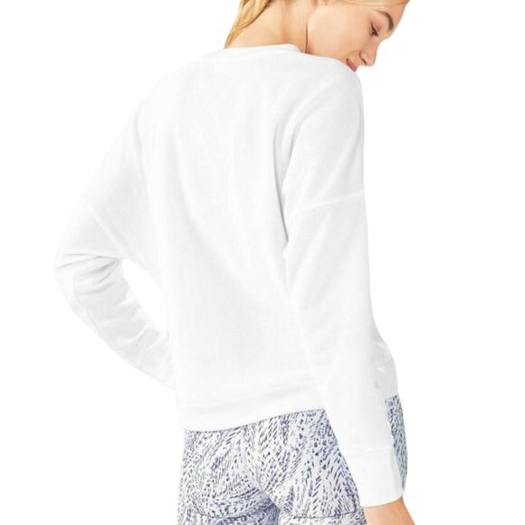 FABLETICS STACEY White Pullover Sweatshirt Soft Terry Los Angeles Graphic Small - Picture 3 of 5